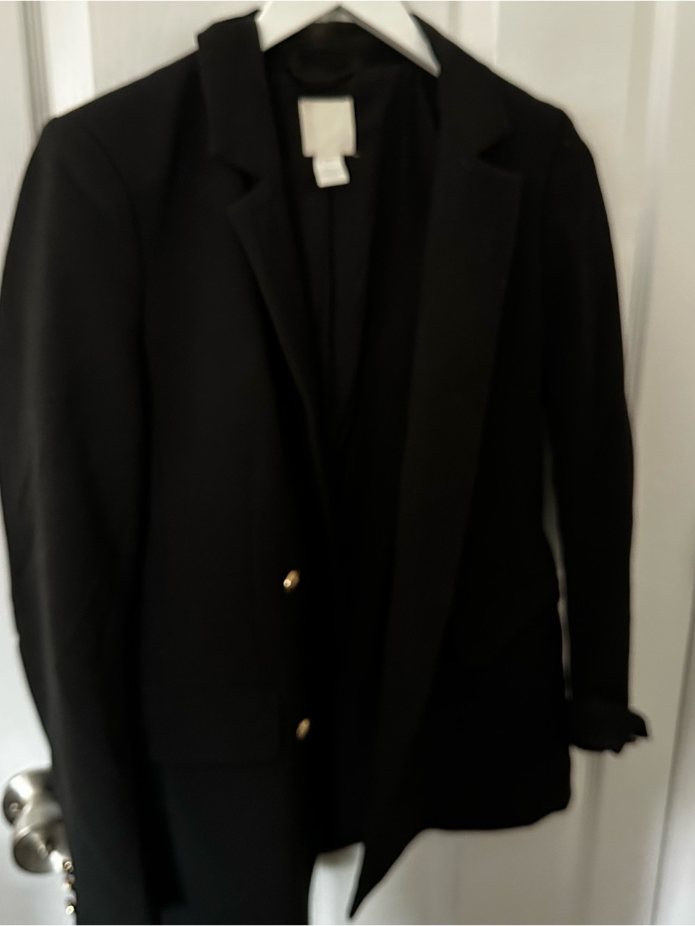 Black Blazer With Gold Buttons